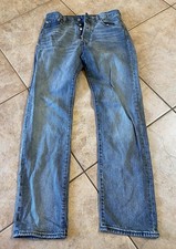 Levi's Premium 501 '93 Jeans Mens 30x32 Blue Premium Straight Leg Button Fly