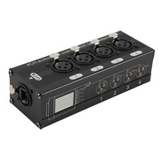 1Pc 4-Channel 3-Pin XLR Audio and over Cable Extender, DMX512  Extender 4894