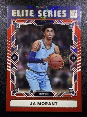 2025-26 Donruss Ja Morant Red Hyper Elite Series /125 #10 Memphis Grizzlies