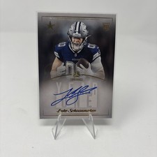 2023 Panini Luminance Luke Schoonmaker Year One Rookie On Card Auto Cowboys. rookie card picture
