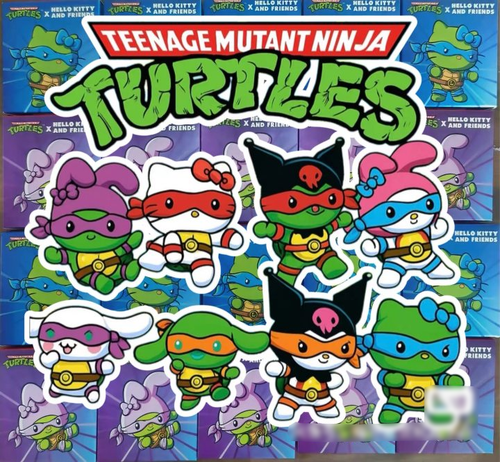 2025 NEW Teenage Mutant Ninja Turtles Hello Kitty Sanrio Happy