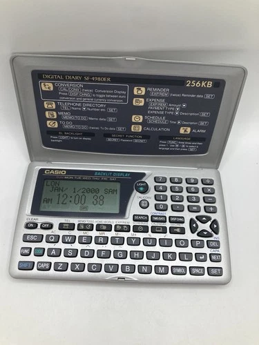 CASIO - Agenda Électronique Vintage Casio SF-4980ER Digital Diary