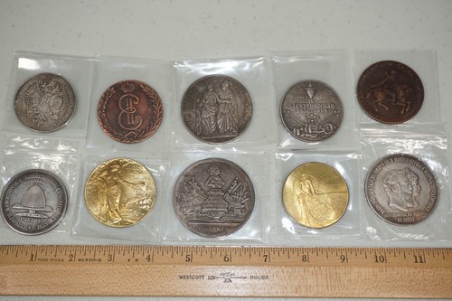 Imperial Russian Russia Empire Table Medal Replica Reproduction Lot of 10