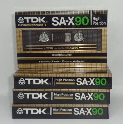 4x TAPE MC Tdk SA-X 90 *sealed* NEU & OVP