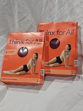 x2 Thinx for All Day Absorbency Leakproof Period Underwear Hi-Waist Rhubarb L  