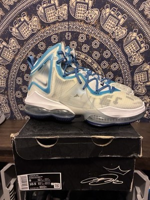 Nike Space Jam x LeBron 19 White Blue Sweatsuit Sneaker DC9338-100