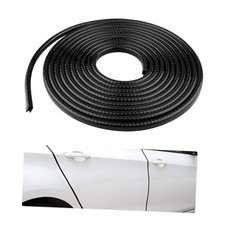  10M Car Door Edge Guards, U-Shaped No Glue Automotive Edge Trim 32.8Ft Black
