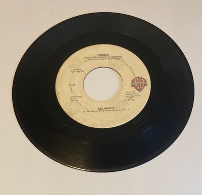 Prince Delirious / Horny Toad 7'' Vinyl Single 1982 Warner Bros Records