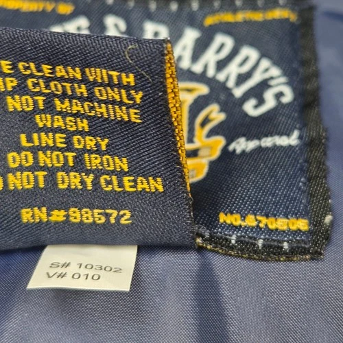 Steve & Barry's Michigan Wolverines Varsity Bomber Jacket Mens XL Navy Gold image 6