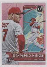 2022 Panini Donruss Diamond Kings Holo Pink Mike Trout #14 9r5