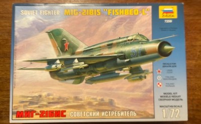 Zvezda 1/72 7259 Soviet MiG-21bis ''Fishbed-L'' Fighter