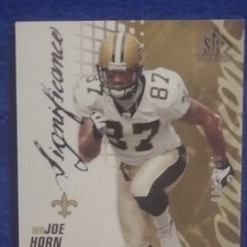 2004 Upper Deck SP Game Used Joe Horn Significance Autograph Saints SIG-JH