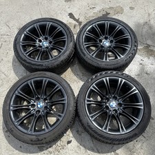 GENUINE BMW E60 E61 MV2 STYLE 135 18” ALLOY WHEELS & UNIROYAL 245/40R18 TYRES