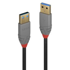 Lindy W128370348 814204 0 5M USB 3.2 Type A Cable Anthra Line E