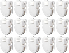 15 Pcs Cubicle Clips Plastic Cubicle Hooks for Fabric Wall Panel Picture Hangers
