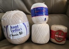 Coats Crochet Aunt Lydia's Classic Crochet Thread Size 10 Jumbo 2730 Yd Natural