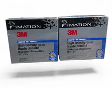 20 Pack Imation 3M Floppy Disk Diskettes 5.25" High Density HD DS  NOS SEALED