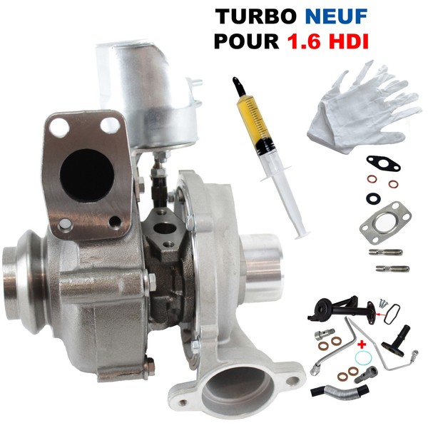 Newparts Turbo NEU FüR Peugeot 1007 206 207 3008 307 308 407 5008 1.6 Hdi-image