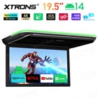 19.5" Android 14 Car Flip Down Monitor 4K Video Player 8Core 4+64G for Coach Bus