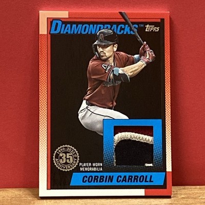 2025 Topps Update Corbin Carroll 1990 Relic Card #03/10 Player Worn Memorabilia