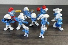 Smurfs Figure Lot of 11 McDonald  s  Peyo Mini Figures 2011  2013 AS-IS Toys