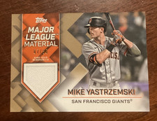 2022 Topps #MLM-MY Mike Yastrzemski Major League Material Relics Black #07/50