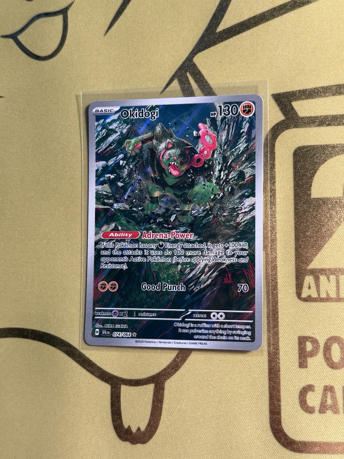 Pokémon TCG Okidogi Illustration Shrouded Fable Card 074/064 NM