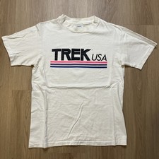 Vintage Trek Bicycles Shirt Medium 80S Single Stitch Bike Made In The USA READ