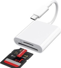 USB C SD Card Reader USB-C to SD/Micro SD for iPhone 17/16/15 Series iPad Mac
