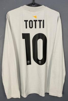 TOTTI #10 MEN'S AS ROMA LONG SLEEVE SOCCER FOOTBALL SHIRT JERSEY
