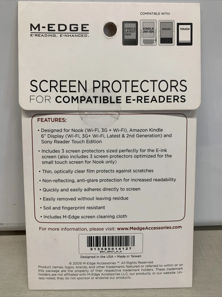 M-Edge Screen Protectors for Compatible E-Readers - Image 2 of 2