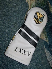 NEW TREMONT Leather Hybrid Utility Rescue Head Cover BETHESDA COUNTRY CLUB White
