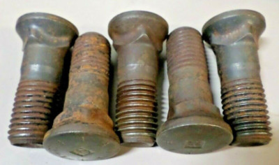 Lot of 5 - CAT Dome Head Plow Bolts 1-8 X 3 - Grade 8