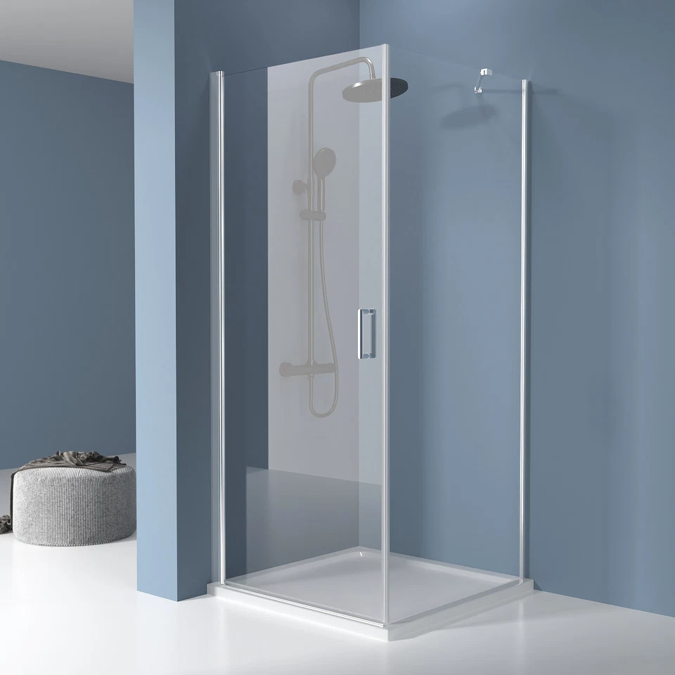 Duschkabine Eckeinstieg Pendeltür mit Seitenwand Schwingtür Duschkabine NANO