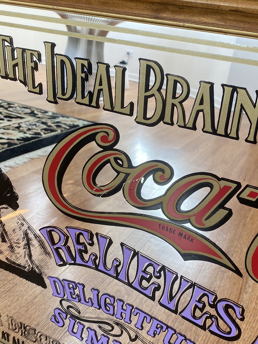 Vintage Coca Cola mirror sign wall mirror 37 w x 25 h | eBay