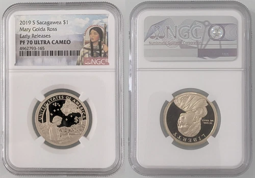 2019 S Sacagawea Mary Golda Ross Proof Coin $1 NGC PF 70 Ultra Cameo ER