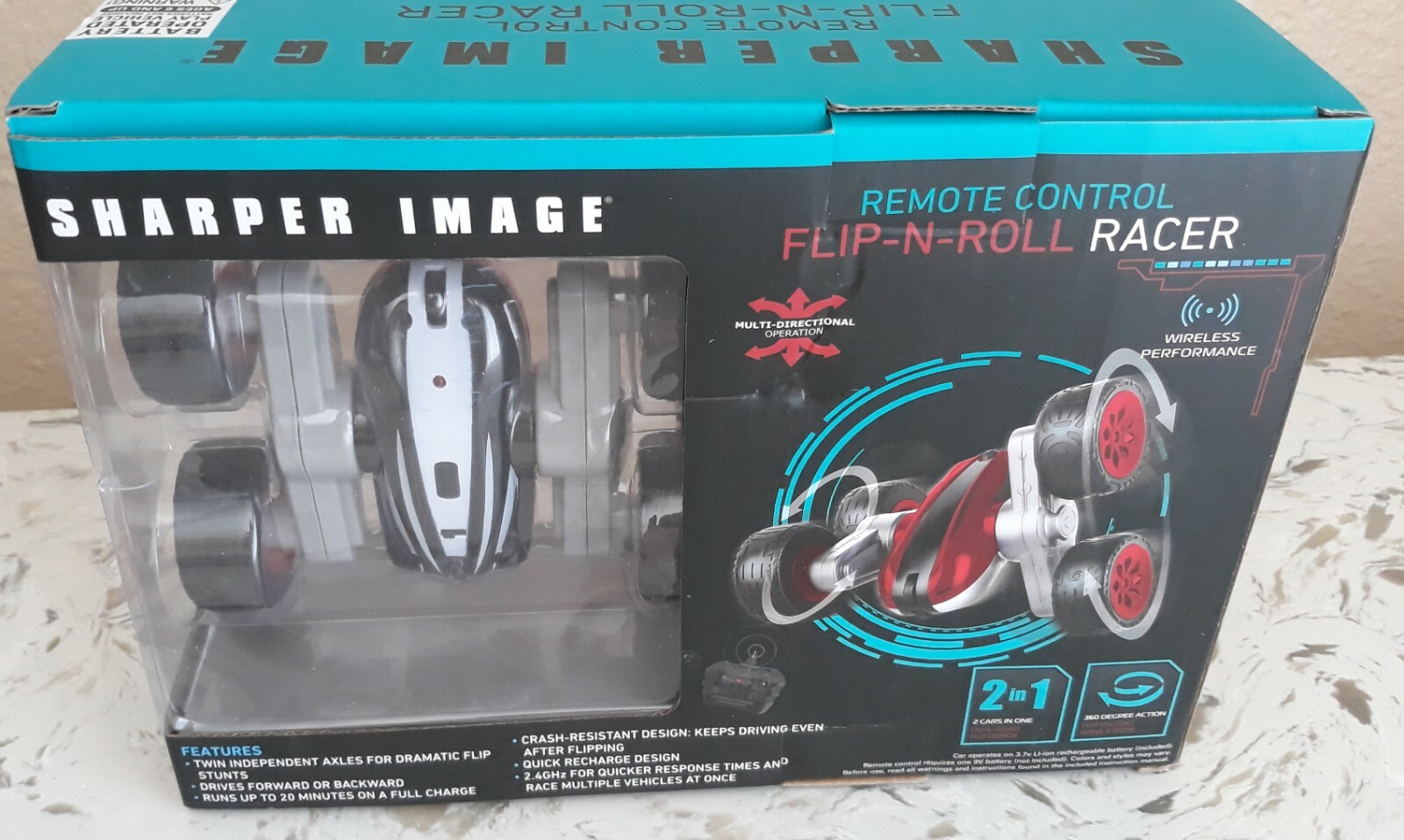 sharper image flip n roll racer