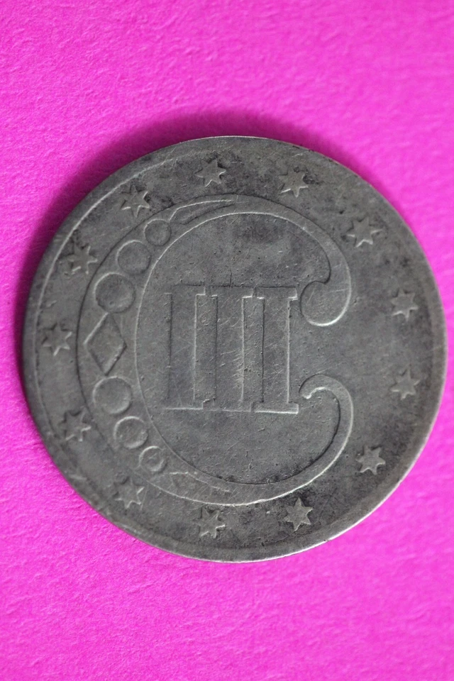 1858 Trime 3 Three Cent Silver Dime Exact Coin Shown In Pics Semi Key Date 64 - Image 2 of 3