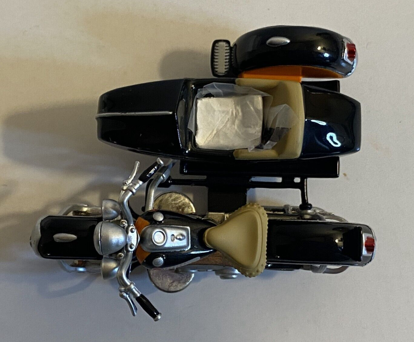 Mattel Hot Wheels Red Line #50892 Harley-Davidson 1948 Pan-Head w/ sidecar & Box