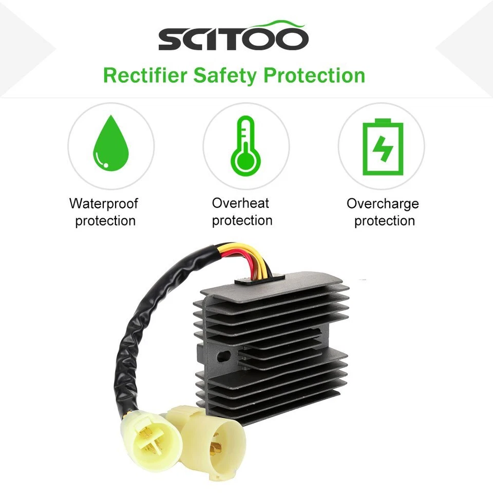 Regulador de voltaje rectificador SCITOO para Kawasaki NINJA ZX 12R 2000-05 ZX 9R 00-04 Foto 2 de 4