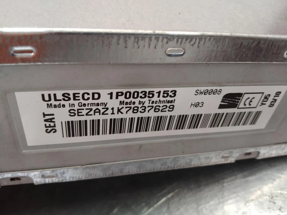 1P0035153 Sistema Audio/Radio Cd para SEAT LEON (1P1) Emocion 2009 118883 - Imagen 2 de 3