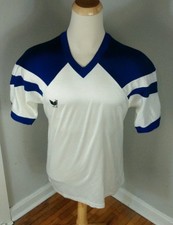 Vintage 80s 90s Erima Soccer Jersey USA XL Blue White