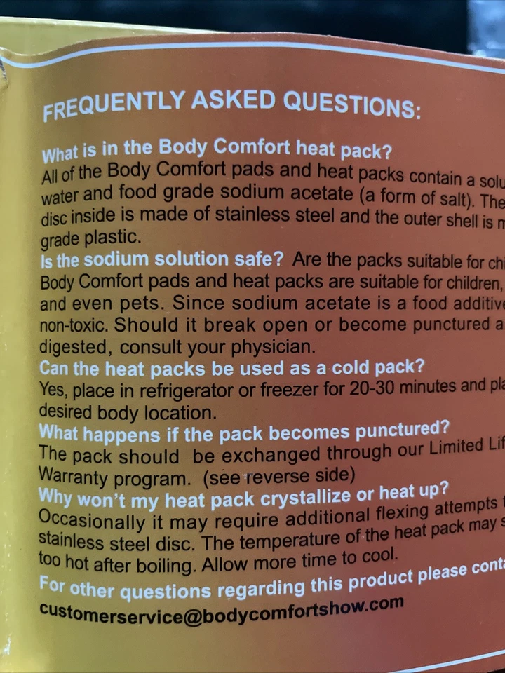 New BODY COMFORT BUNDLE OF CLICK ACTIVITATED INSTANT HEAT PACKS - Image 4 of 4