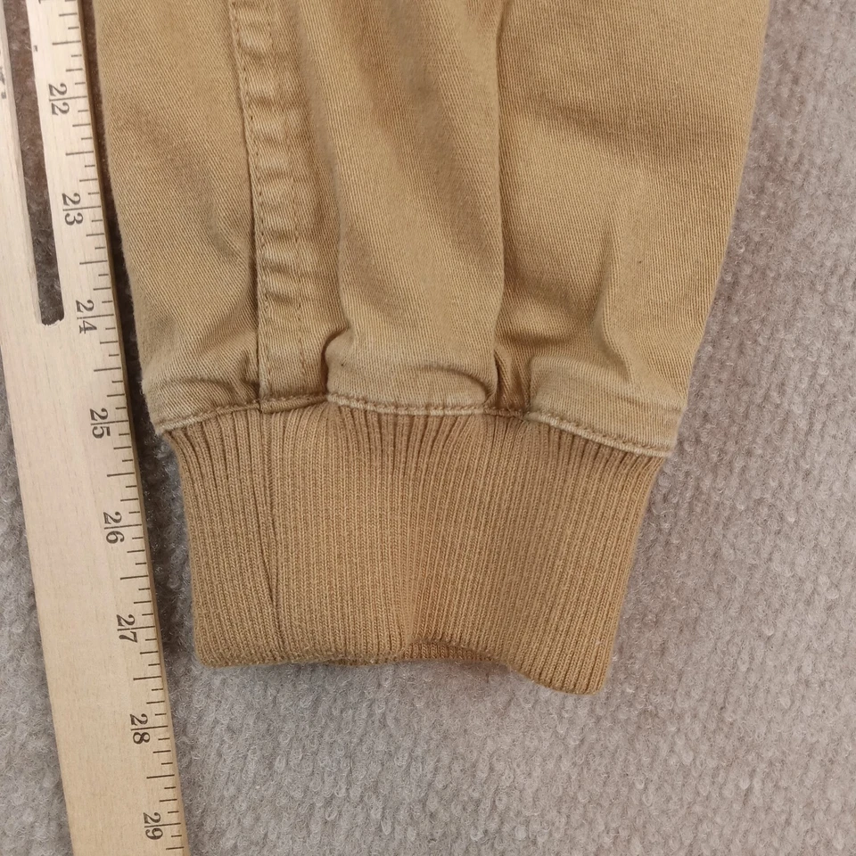 Pantalones de chándal Publish para hombre talla 36x27 marrón legado cremallera bolsillo elástico informal Foto 3 de 4