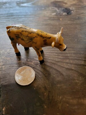 Cow Parade Mini Moos Miniature Math Humor ''Cowculus'' Calculus Rare