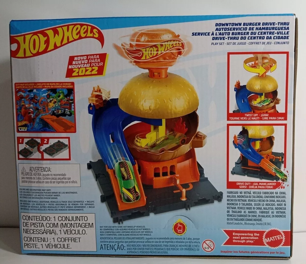 Mattel - Hot Wheels City Downtown Burger Drive-Thru 2022