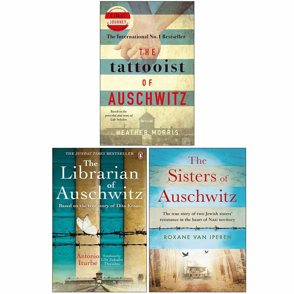 Tattooist Of Auschwitz, Librarian of Auschwitz, Sisters of Auschwitz 3 Books Set