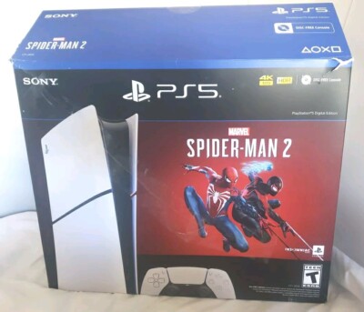 EMPTY BOX Sony PlayStation 5 Slim Digital Edition Marvel's