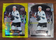 2020-21 Upper Deck Allure Hockey Yellow Taxi and Silver (2) Cards #45 Tomas Hert