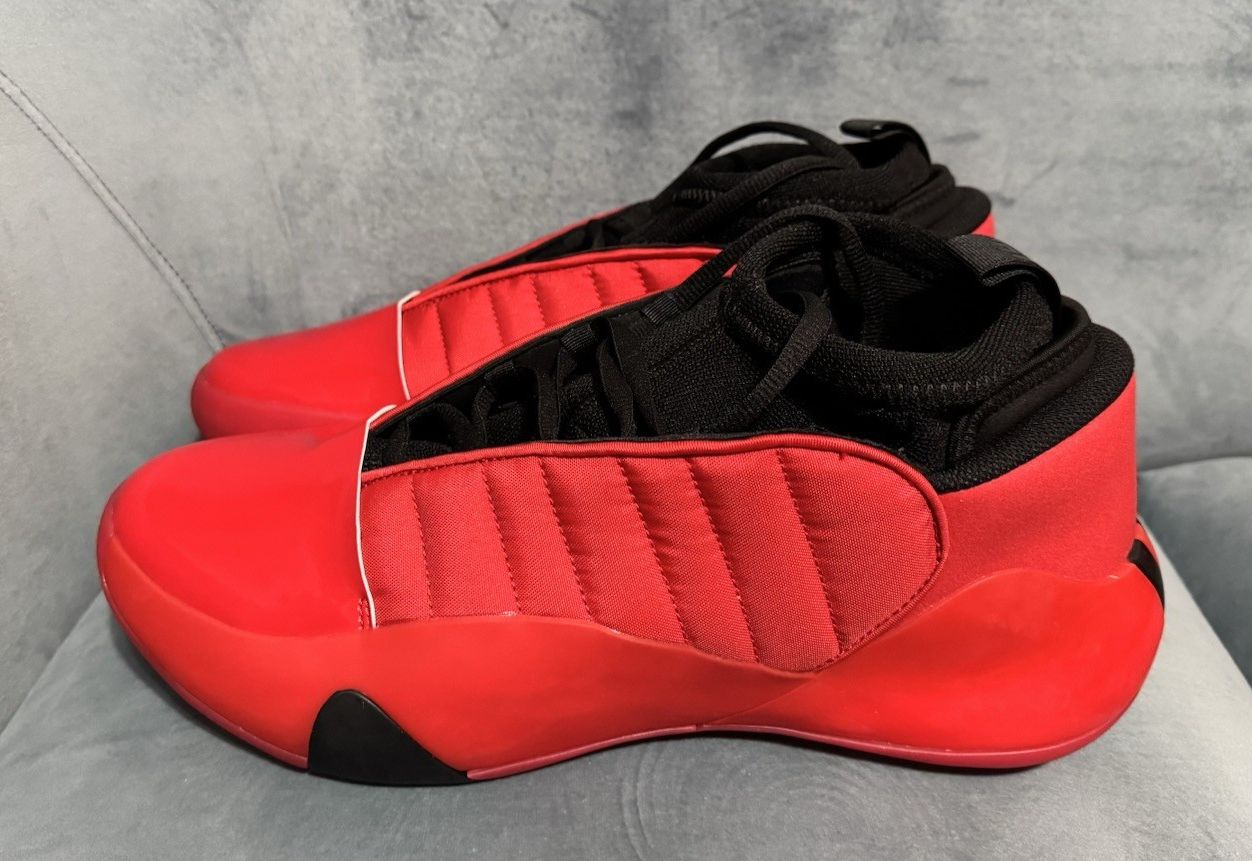 Adidas Harden Vol 7 Better Scarlet Red Basketball Shoes GW4464 - Size 11.5